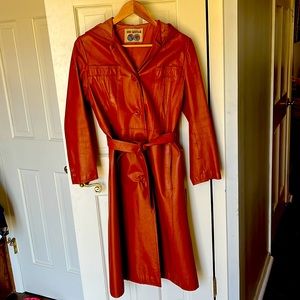 Vintage Leather Trench!